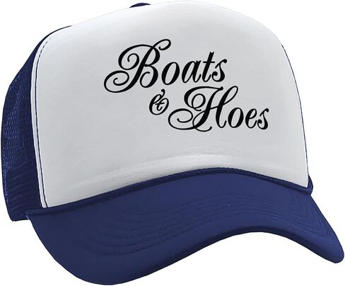 Gooder Tees - Boats N Hoes - Prestige Worldwide Ferrell Funny - Vintage Retro Style Trucker Cap Hat in Saudi Arabia