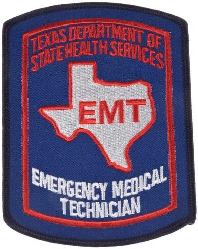 Texas EMT Patch Embroidered TX Emergency Medical Technician State - F 37 in Saudi Arabia