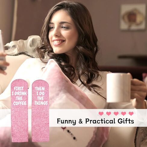 ANOTION Novelty Socks - Fun Socks Gifts for Women Valentines Gifts for Her White Elephant Gifts Funny Funny Birthday Gifts in Kuwait