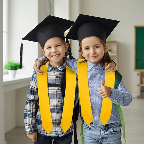Hanaive 10 Pcs 45 Inch Unisex Kindergarten Plain Graduation Stole Preschool Graduation Sash for Kids Graduation in Saudi Arabia