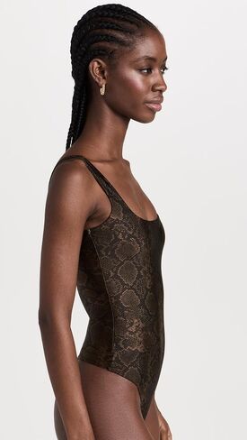 جسم نسائي بدون أكمام من Good American Shine Python Modern بدون أكمام in Saudi Arabia