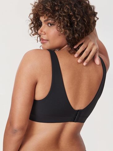 DELIMIRA Women's Natrelax Plus Size Wireless Bralette V Neck - Full Coverage Seamless Tshirt Bras Unlined Bra Wide Straps in Saudi Arabia