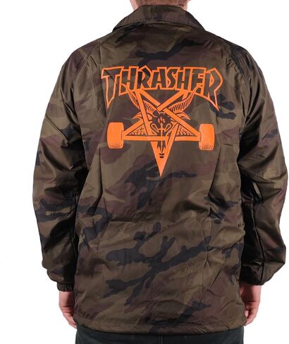 سترة Thrasher Skategoat Coach باللون البرتقالي المموه in Saudi Arabia