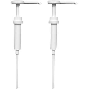 Pump Dispenser for 1/2 Gallon Bottles, Jars and Jugs with a 38-400 Neck Finish, 9.5 Inch Dip Tube (2 Pack)
