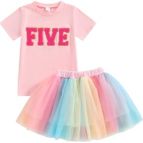 YINGISFITM 4th of July One Birthday Baby Girl Outfit Newborn Onesie Romper Stars and Stripes Tutu Dress Skirts Sets