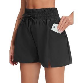 Pinspark womens Mesh Liner Shorts with Phone Pocket