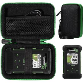CaseSack Golf GPS Case for Swami Vibe Golf GPS - Golf GPS Bluetooth Speaker Combo (Black with Blue Zip)