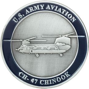United States Army Aviation CH-47 Chinook Helicopter Challenge Coin