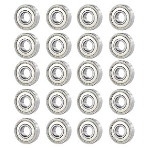 Donepart Small Bearings 5mm ID 13mm OD 4mm Width 695ZZ Bearings Double Shielded Miniature Deep Groove Ball Bearings (10 Pack)