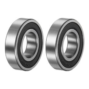 uxcell 16003-2RS Deep Groove Ball Bearing, 2pcs 17mm x 35mm x 8mm Hign Carbon Chrome Steel Z0 Double Rubber Sealed Bearing