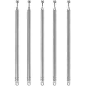 5pcs Telescopic Antenna M3 Female Thread 7 Sections AM FM Radio Universal Antenna for Radio TV Electric Toys Telescopic Replacement Antenna Aerial