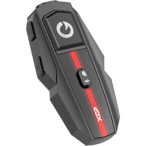Motorcycle Bluetooth Headset V5.2 with Music Sharing, 2-Way Motorcycle Helmet Bluetooth with IP67 Waterproof, Helmet Intercom Communication Systems with Strong Bass for Snowmobile/ATV, 1 Pack