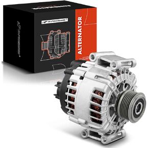 A-Premium Alternator Compatible with Audi Q5 2009-2010, A5 Quattro 2008-2010, V6 3.2L, S4, S5 2010-2012 V6 3.0L, 12V 150Amp Clockwise 6-Groove Pulley, Replace# TG15C094, 06E903016S