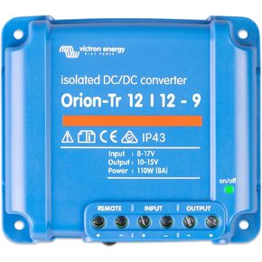 Victron Energy Orion-Tr IP43 12/12-Volt 9 amp 110-Watt Isolated DC-DC Converter