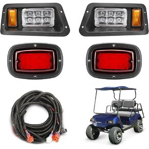 طقم إضاءة LED للمصابيح الأمامية لعربة الغولف الكهربائية والغازية Yamaha G14 G16 G19 G22 (12 فولت) in Kuwait