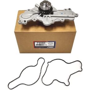 F9060 Engine Water Pump [Single Sprocket] for 07-10 Ford Edge Lincoln MKX, 09-10 Flex, 10-12 Fusion, 08-12 Taurus, 07-12 MKZ, 09-11 Mazda 6 & 07-11 CX9 V6 3.5L 3.7L DOHC