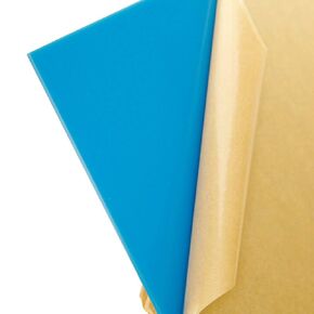 1/8" (3mm) Solid Baby Blue Ocean Light Blue 12"x24" Acrylic Plexiglass Sheet Cast 0.118" Thick #2648 AZM