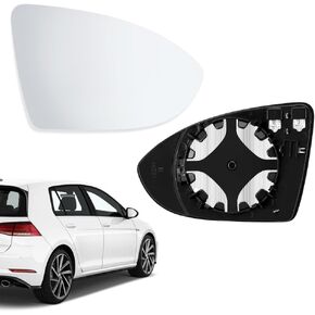 استبدال زجاج المرآة الجانبية للركاب الحسي مع لوحة دعم ساخنة لسيارة Volkswagen Golf 7 VW Golf MK7 2015-2021 Golf GTI 5G0857522 (الجانب الأيمن)