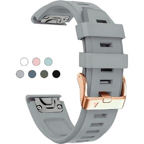 20mm Watch Band for Garmin fenix 5s plus fenix 6s fenix 7s pro quickfit 20 bands Replacement for garmin epix 2 42mm standard short strap Rose Gold women soft