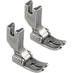Blooy - 2 PCS P35 (24983) Hinged Standard Presser Foot for Industrial Single Needle Lockstitch Sewing Machine JUKI Brother Singer Parts