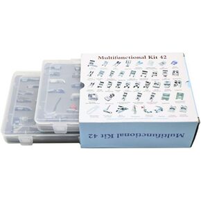 Professional Domestic 42 PCS Presser Feet Set Deluxe Package Sewing Foot Presser foot for Singer, Brother, Janome,Kenmore, Babylock,Elna,Toyota,New Home,Simplicity And Low Shank Sewing Machines