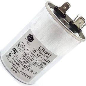 Universal Air Conditioning Compressor Start-up Capacitor 20uf CBB65A-1 450VAC 50/60Hz C S2(P2) SH 40/70/21 Plant Oil