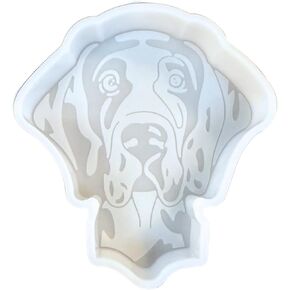 Great Dane Freshie Silicone Mold 4.5 x 4 x 0.8" Dog K9 Gentle Giant Scented Aroma Beads Supplies Resin, Car Candles, Soap Oven Safe Bake Heat Resistant to 400 F