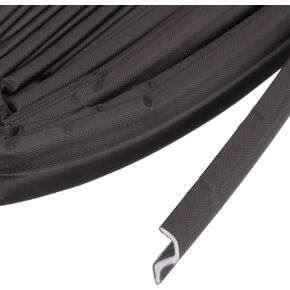 PATIKIL 26.2Ft Weather Stripping Door Seal, PU Foam Self Adhesive Soundproof S-Shaped Door Weather Stripping for Large Gap Door Frame Sealer Window Insulation, Brown