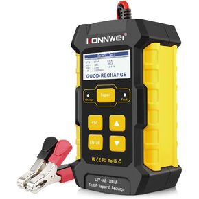 KONNWEI 3 in 1 Car Battery Charger, KW510 Battery Tester 12V 5-Amp Fully Automatic Smart Charger Automotive Pulse Repair Maintainer, Trickle Charger Battery Desulfator w/Temp Compensation