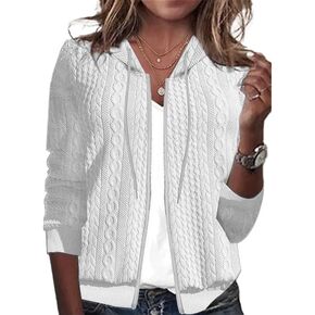 Women's Oversized Zip Up Hoodies Sweatshirts Sweater Fall Outfits Casual Drawstring Jackets