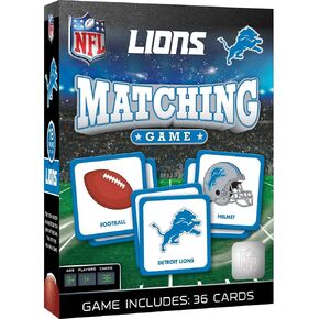 MasterPieces Sports Games - Detroit Lions NFL Matching Game - Game for Kids and Family - Laugh and Learn