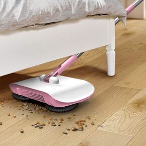 Hand Push Sweeper Broom Dustpan Floor Cleaning Tools for Home - Efficient and Convenient Cleaning (Blue)