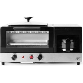 BM-1120B: 3-in-1 Breakfast Maker, Stainless Steel & Black