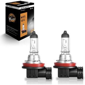 Automotive Beam Halogen Bulb Light H11 12V 55W (Pair), H11 Halogen Headlight Bulbs, Low Beam and Fog Replacement Bulb, High Performance Bulbs with Brighter Light (2 PACK)