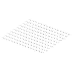 MECCANIXITY 3.3 Borosilicate Glass Stick 9.84" Length 4mm Dia Stir Rod Mixing Tools with Both Ends Round for Lab Kitchen Science 10Pcs