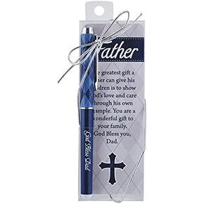 God Bless Dad Proverbs 20:7 Ballpoint Pen and Bookmark Gift Set
