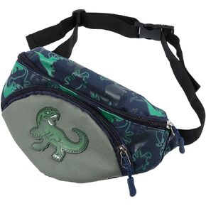 Fanny Pack for Kids, Cartoon Dinosaur Waist Bag Small Hipsack Waist Pack Fanny Phone Wallet Pouch with Adjustable Belt for Children Sports Running,Camping,Traveling,Camping