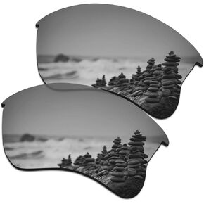 SmartVLT Men's Replacement Lenses/Nosepieces/Rubber Kits for Oakley Flak Jacket XLJ OO9009 Sunglass - More Options