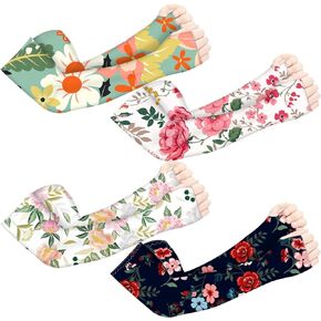 Farmers Gardening Defense Sleeves for Women,Sun Protection Arm Covers Arm Cooling Sleeves with Thumb Hole for Running
