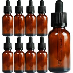 زجاجات صبغة زجاجية فارغة بوزن 1 أونصة من XPRS Nutra مع قطارة - زجاجة زجاجية سعة 30 مل مع قطارة - زجاجات صغيرة ممتازة للسوائل مثالية كقطرات للزيوت (أزرق، 12 عددًا (عبوة من قطعة واحدة)) in Kuwait