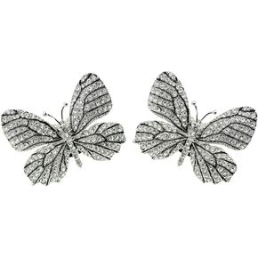 Ruihfas 1 Pair Rhinestone Wedding Shoe Clips Bride Party Shoes Decoration Charms Accessories