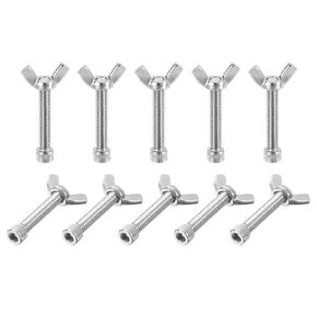 PATIKIL 1/2" Bat Pins, 10 Sets 304 Stainless Steel Pottery Pins Fits Any Standard Throwing Wheel Head Ceramic Bat, Pottery System Replacement Pins Tool for Pottery Construction Furniture