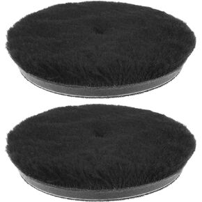 2pcs Microfiber Polishing Pad, 6 inch Microfiber Cutting Disc with Hook & Loop Backing for DA Plate Car Polisher Buffing Waxing and Polishing