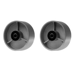 5" 2 Pack, Heavy Duty Steel Cast Iron Caster Wheel with Rolling Bearing & Steel Bushing Extra Width 2 inches 1400 lbs Total Capacity (5 inches Pack of 2)
