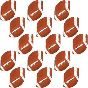 160 Pcs Football Theme Party Cutout with Glue Point Dots Football Party Decorations Paper Football Stickers for Sports Theme Birthday Party Classroom Game Day Supplies