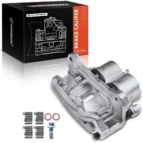 A-Premium Disc Brake Caliper Assembly with Bracket Compatible with Select Lincoln, Ford and Mazda Models - MKX 2011-2015, Edge 2011-2014, CX-9 2007-2015 - Front Left Driver Side