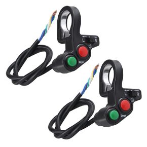 2 PCS Universal Motorcycle Horn Turn Signal Headlight Switch 7/8'' 22mm Aftermarket Replacement Parts Compatible for Pit Dirt Bike Scooter ATV.(2 PCS)