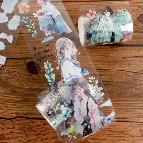 2 متر/لفة فتاة الأزهار اشي الشريط زهرة النبات خمر اشي الشريط ملصقات الحيوانات الأليفة الشريط الجمالية واسعة اشي أشرطة الزخرفية شريطٌ لاصق شريط زخرفي للحرف اليومية لوازم سجل القصاصات in Kuwait