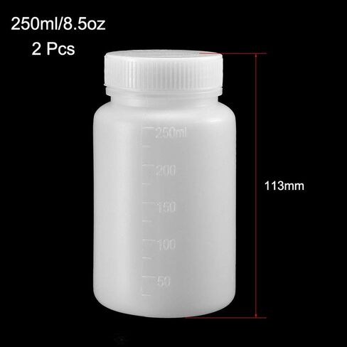 uxcell Plastic Lab Chemical Reagent Bottle 1000ml/34oz Wide Mouth Sample Sealing Liquid Storage Container 2pcs in Saudi Arabia