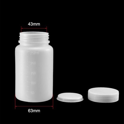 uxcell Plastic Lab Chemical Reagent Bottle 1000ml/34oz Wide Mouth Sample Sealing Liquid Storage Container 2pcs in Saudi Arabia